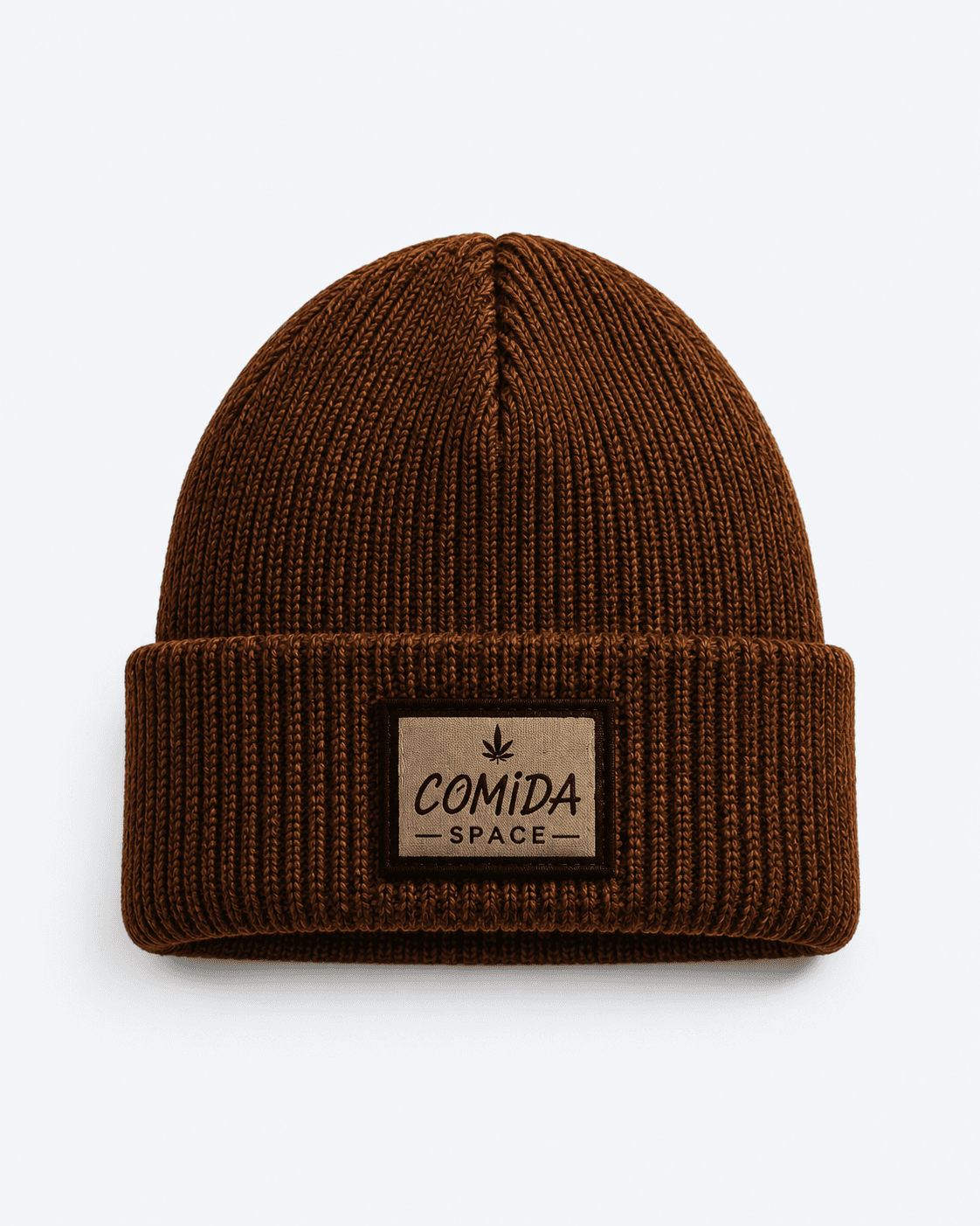 Gorro de Lã Acrílica com Etiqueta Bordada