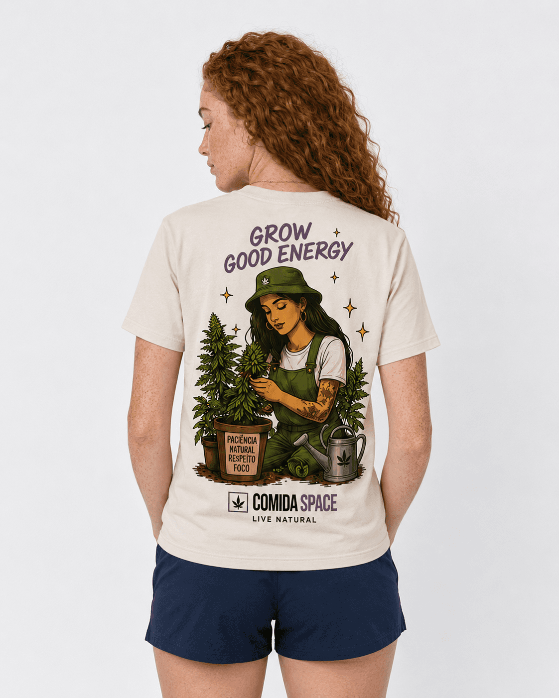 Camiseta Algodão Pima Peruano Estampa Grower