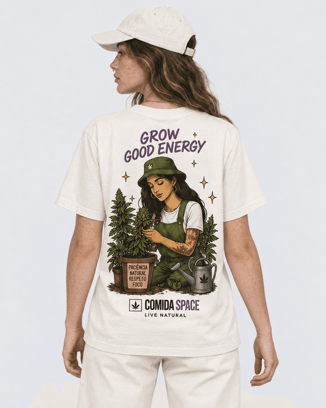 Camiseta Algodão Pima Peruano Estampa Grower