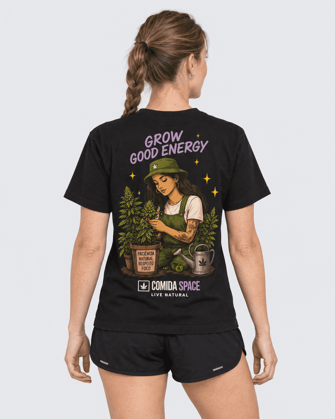 Camiseta Algodão Pima Peruano Estampa Grower