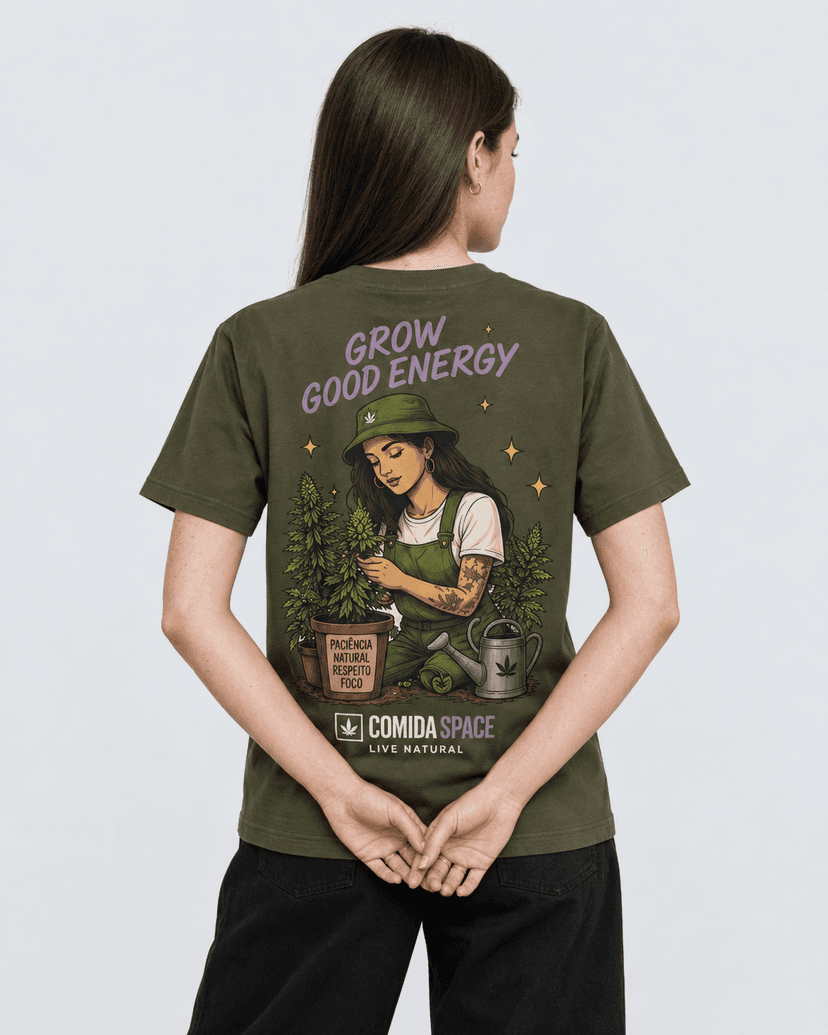 Camiseta Algodão Pima Peruano Estampa Grower