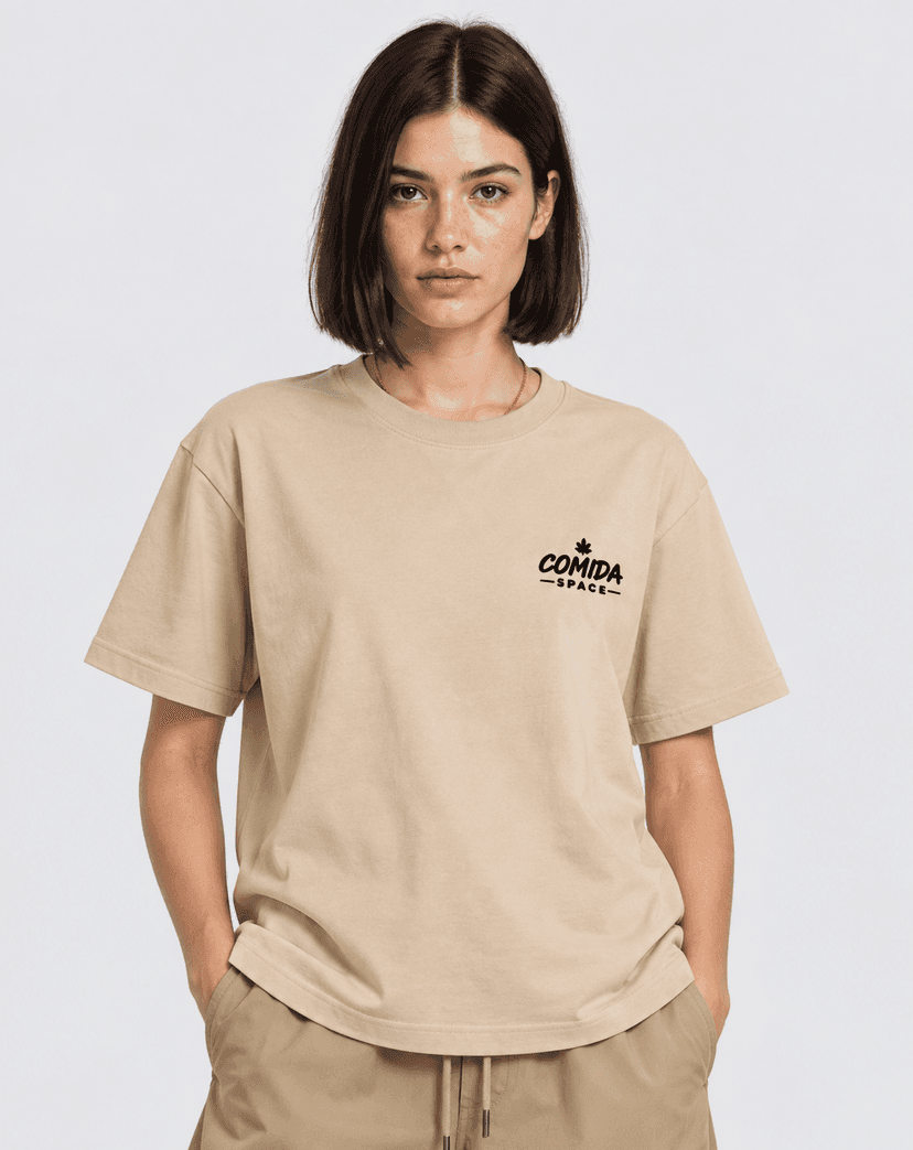 Camiseta Algodão Pima Peruano Estampa Space