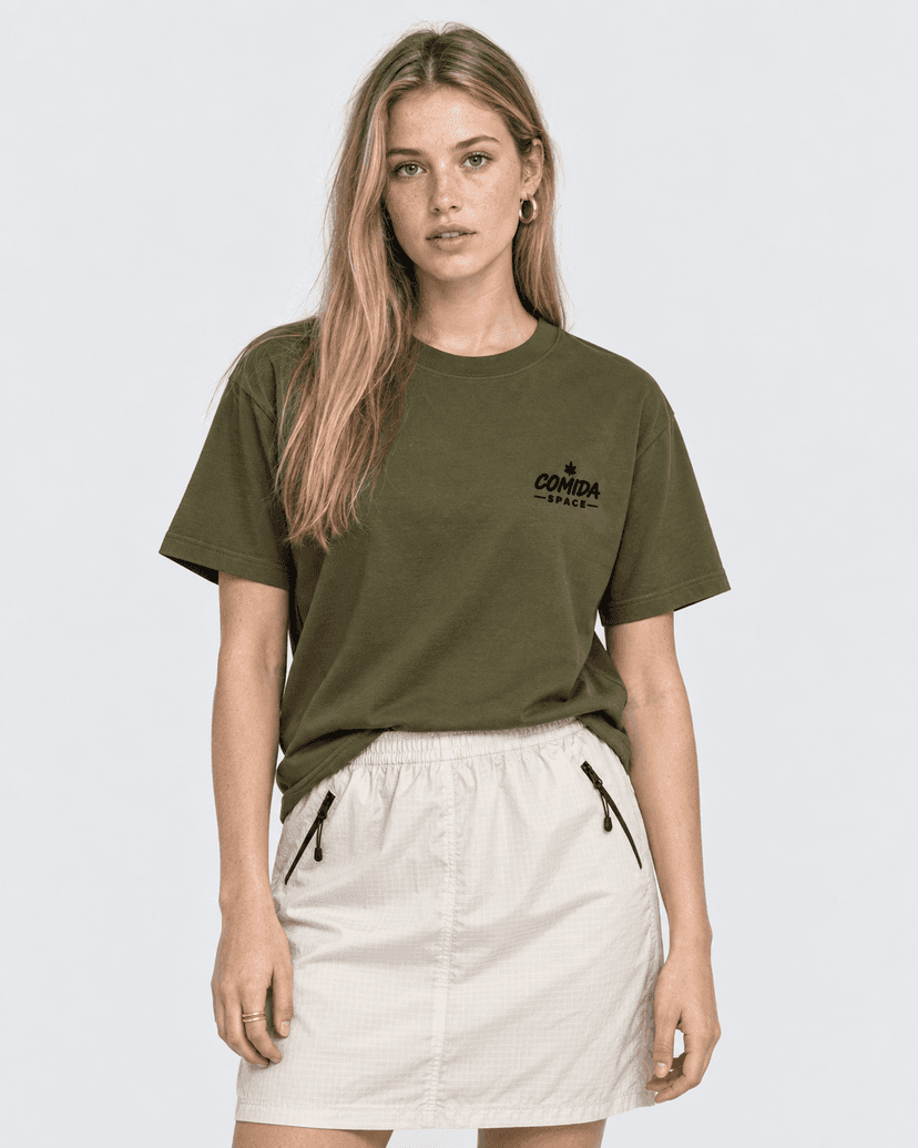 Camiseta Algodão Pima Peruano Estampa Space