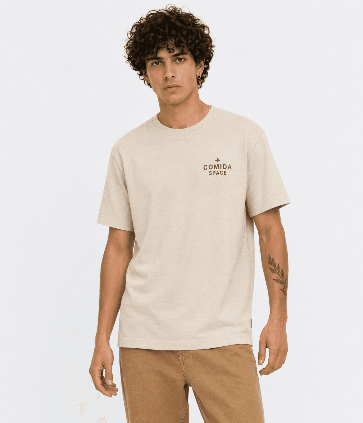 Camiseta Algodão Pima Peruano Estampa Ovos