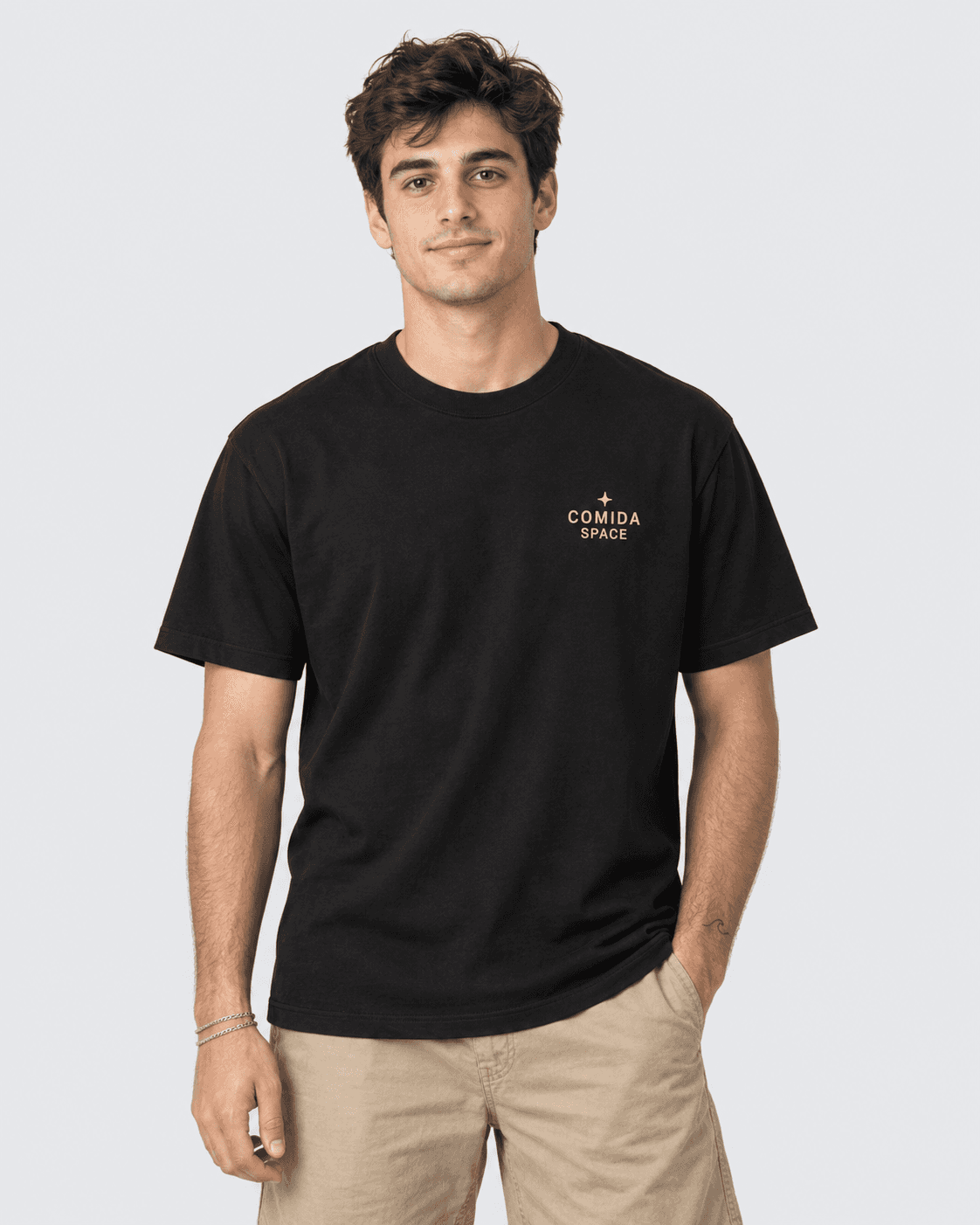 Camiseta Algodão Pima Peruano Estampa Ovos