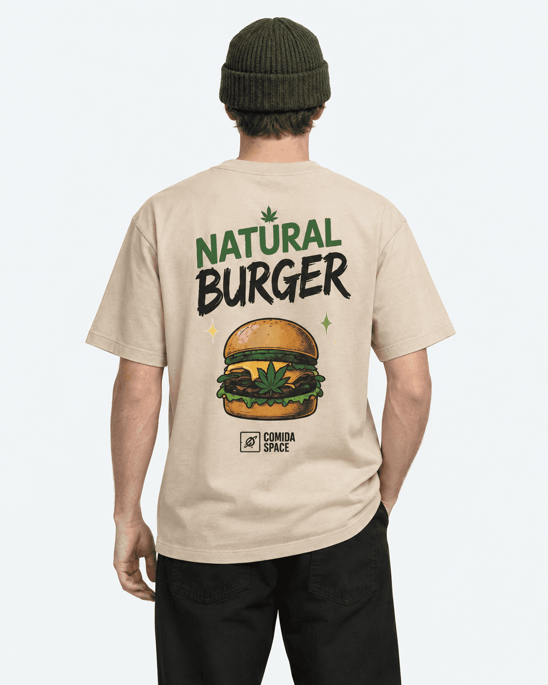 Camiseta Algodão Pima Peruano Estampa Natural