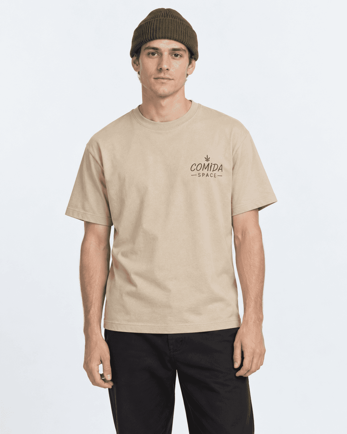 Camiseta Algodão Pima Peruano Estampa Natural